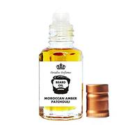 Moroccan Patchouli & Amber Beard Oil For Men | Moisturising | Grooming | Growth | Conditioning | Healthy Soft Beard | Vegan & Cruelty-Free | PPG | 12ml
