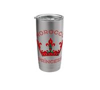 Moroccan Princess Crown Moroccan Flag Moroccan Pride Morocco Stainless Steel Insulated Tumbler