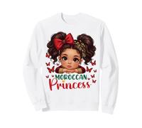 Moroccan Princess Cute Girl Butterflies for girls Sweatshirt