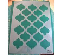 Moroccan Quatrefoil Pattern Stencil, Home Decorating, Wall Painting Art Craft Ideal Stencils Ltd (S/A4/see Image for info)