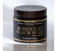Moroccan Rituals Black-Soap with Argan Oil 200 ml Traditional Hammam Cleanser - Detoxifying & Moisturising, Vegan, Natural, Whole Body Use