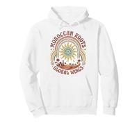 Moroccan Roots Global Wings Boho Desert Sun Vintage Pullover Hoodie