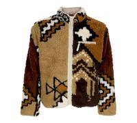Moroccan Rug Sherpa Jacket Brown Multi - male - Obey - Faux Fur & Shearling Jackets - Multicolor - L - Jackets L