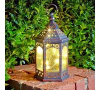 Moroccan Solar Firefly Hanging Lantern Outdoor