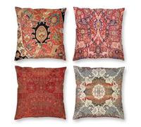 Moroccan Style Cushion Covers 80 x 80 cm Cushions Set of 4 Garden Cushions 32 x 32 inch,Soft Short Plush Sofa Cushions Covers Double-Sided Pillow Cover Decorative Pillows for Living Home Decor D308