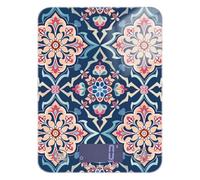 Moroccan Style Floral Patterns bakers mini food scale 11lb/0.18oz, 5kg/5g small weighing scale in grams with 4 unit for Soap Making Keto Baking (Batteries not Included)