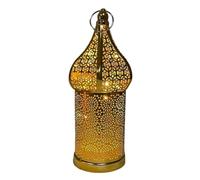 Moroccan Style LED Table Lamp - Cordless Fairy Light Desk Lamp, Battery Operated Decorative Accent | Mosaic Vintage Carved Table Light, Cultural Table Lighting Lamp for Outdoor and Indoor Use