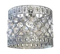 Moroccan Style Light Shade Acrylic Easy Fit Chandelier Shade | Ceiling Light Shade | Lamp Shade | Sicily Pendant Crystal Gems | Moda Lights for Living Room | Bedroom | Kitchen | Caravan | Camp (Clear)