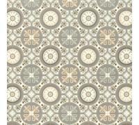 Moroccan Tile Design Cushion Vinyl Flooring Sheet Beige Cream & Grey Patterned Non Slip Lino Conservatory Kitchen Bathroom Floor (Tangier 10, 2m x 3m)