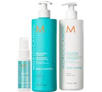 Moroccanoil Frizz Control Shampoo and Conditioner 500ml Duo + Frizz Shield Spray 20ml
