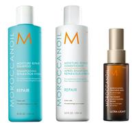 Moroccanoil Moisture Repair Shampoo and Conditioner 250ml + Treatment Mist 25ml