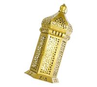 Moroccans Lanterned Decorative Lanterned Golden Christmas Holder, Ramadans Eid Home Decors for Table, Patios, Porch Decorsative Holders for Home Decors