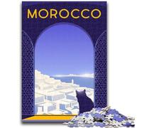 Morocco 1000 Piece Jigsaw Puzzles for Teenagers,Educational Games Home Decoration Suitable for Desktop Decoration (50x75cm)