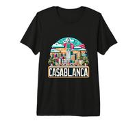 Morocco Casablanca Skyline Moroccan Costume Premium T-Shirt