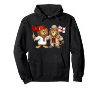 Morocco England UK Flag Moroccan British English Roots Pullover Hoodie