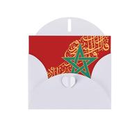 Morocco flag culture Greeting Card With Envelope, Birthday Card, Christmas Card, Invitation Card, 3 Colors