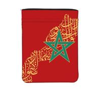 Morocco Flag Culture Print Book Cover Protector with Pocket Waterproof Dust Jacket Shield Office