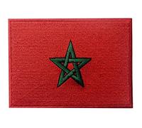 Morocco Flag Embroidered Patch Moroccan Iron On Sew On National Emblem