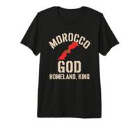 Morocco Flag God Homeland King National Pride Heritage Premium T-Shirt