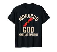 Morocco Flag God Homeland King National Pride Heritage T-Shirt