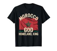 Morocco Flag God Homeland King National Pride Heritage T-Shirt