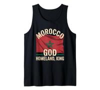 Morocco Flag God Homeland King National Pride Heritage Tank Top