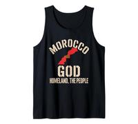 Morocco Flag God Homeland King National Pride Heritage Tank Top