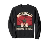 Morocco Flag God Homeland The People National Pride Heritage Sweatshirt