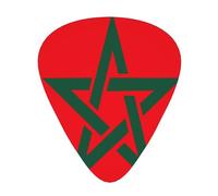 Morocco Flag Guitar Picks Plectrums For Guitar Bass 12 Pack