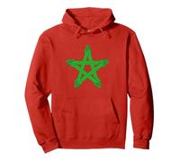 Morocco Flag Hands Unity Graphic for Cultural Events Pullover Hoodie