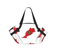 Morocco Flag Map Print Foldable Camping Bag Duffle Bag Waterproof Travel Bag Camping Mattress For Outdoor Park Beach