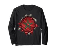 Morocco Flag Men Women Kids Dima Maghreb Long Sleeve T-Shirt