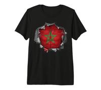 Morocco Flag Men Women Kids Dima Maghreb Premium T-Shirt