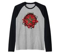 Morocco Flag Men Women Kids Dima Maghreb Raglan Baseball Tee