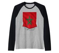 Morocco Flag Men Women Kids Dima Maghreb Raglan Baseball Tee