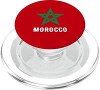 Morocco Flag With Green Star In Red For Proud Moroccans PopSockets PopGrip for MagSafe