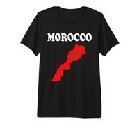 Morocco I Love Morocco Flag Card Premium T-Shirt