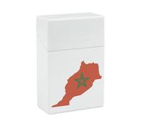Morocco Map Flag Lightweight Cigarette Case Funny Cigarettes Holder Box Portable Plastic Smoking Accessories Gifts