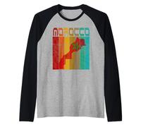 Morocco Map, I Love Morocco Map Morocco Moroccan Pride Raglan Baseball Tee