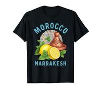 Morocco Marrakech Lemon Mint Mosaic Souvenir T-Shirt