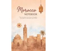 Morocco Notebook: Aesthetic 6x9 Journal for Writing, Notes & Thoughts | 120 Pages Minimalist Moroccan Design