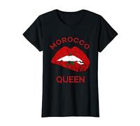 Morocco Queen Lip Moroccan Flag Moroccan Pride Morocco Flag T-Shirt