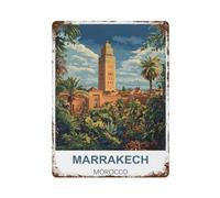 Morocco Retro Design Tin Paintings Vintage Tin Sign