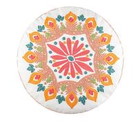 Morocco Round Hippie Floor Pillow for Case Boho Mandala Pattern Pouf Cushion Cov