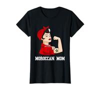 Morocco Strong Moroccan Mom Moroccan Pride Moroccan Flag T-Shirt