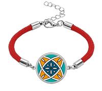 Morocco Style Geometry Pattern Lucky Red String Bracelet Rope Bracelet Handmade