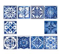 Morocco Tile Stickers Decorative Wall Decals 10 Pcs Self Adhesive
