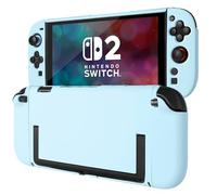 MOROCK Protective Case for Nintendo Switch 2 2025, Ergomomic Grip Hard PC Frosted Back Shell Cover with Silicone Handle, Shock-Absorption and Anti-Scratch, Blue