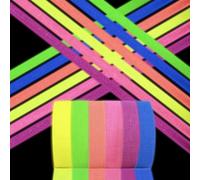 Morocket 6 Rolls Glow in The Dark Tapes, Fluorescent Tape, 6 Colors UV Blacklight Reactive Tapes, Neon Tapes, Super Bright Spike Tape for Glow Party Stage Decorations, Pub Party Supplies