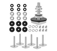 moroinriz T Slot Bolts for Thule, Yakima Roof Rack Cross Bars, Platform, Cargo Basket, Stainless Square T Track Bolt Adapter to Secure Bike/Ski/Kayak Rack, Solar Panel, Awning
